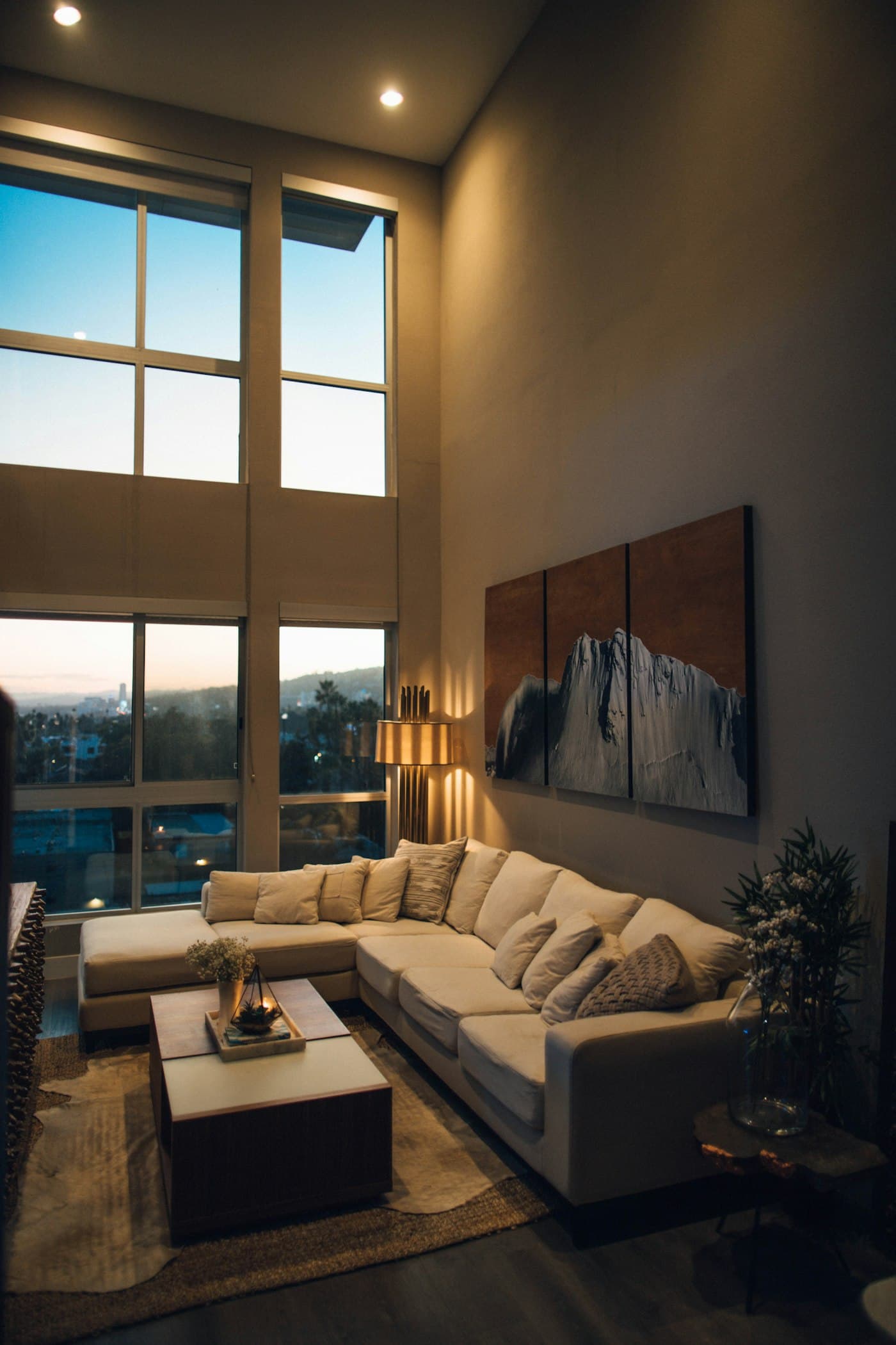 Central Florida sunset over luxury property